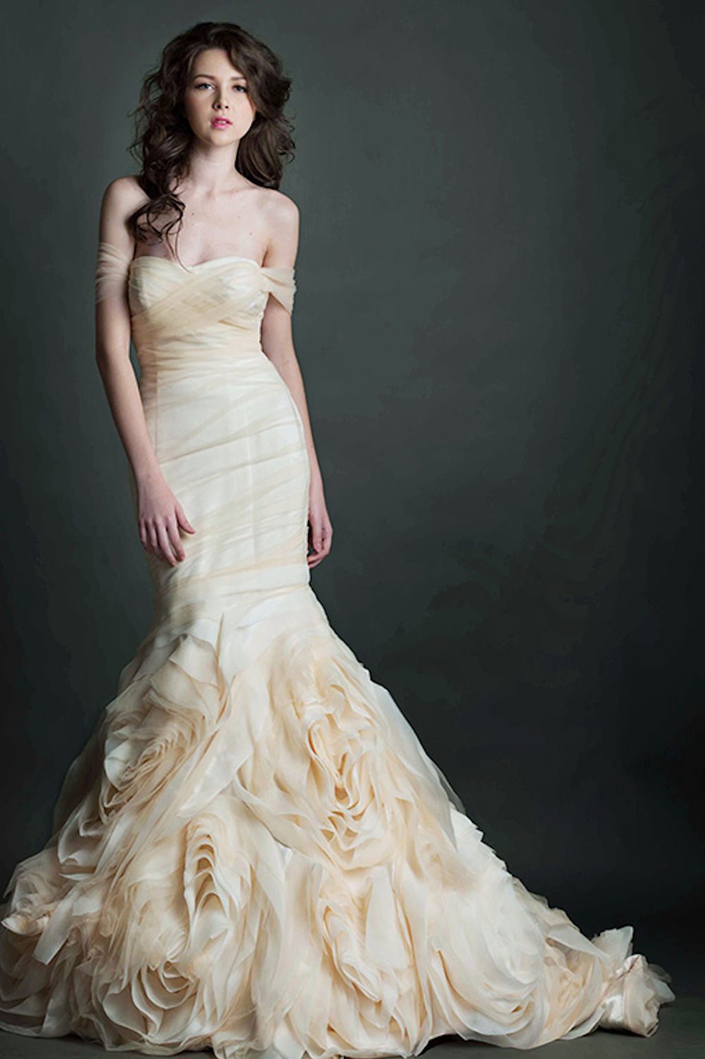 Kim Alpha Bridal - Wedding Dress Melbourne - Arcata Simple Cross Mermaid Style Wedding Dress
