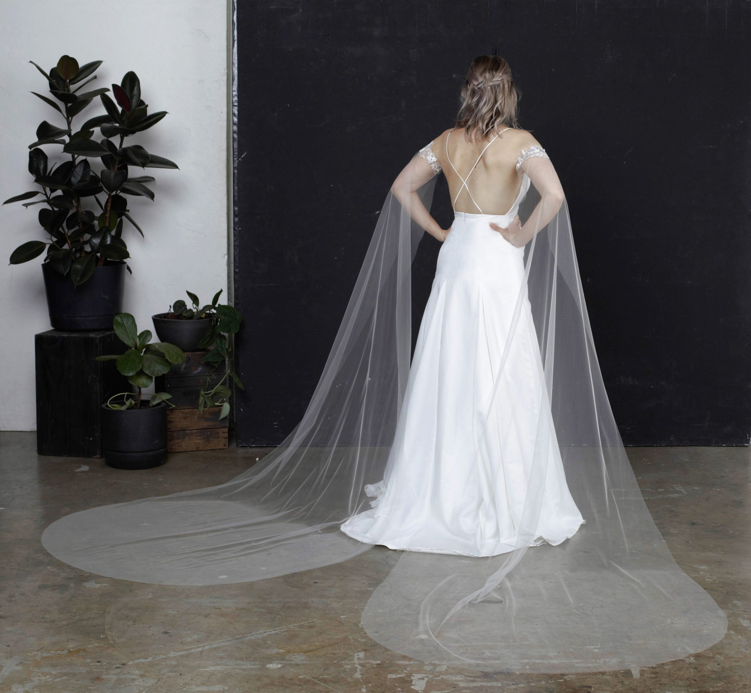 Melbourne Wedding Veils TALIA BICEP WEDDING CAPE VEILS Bridal Veils By Kim Alpha